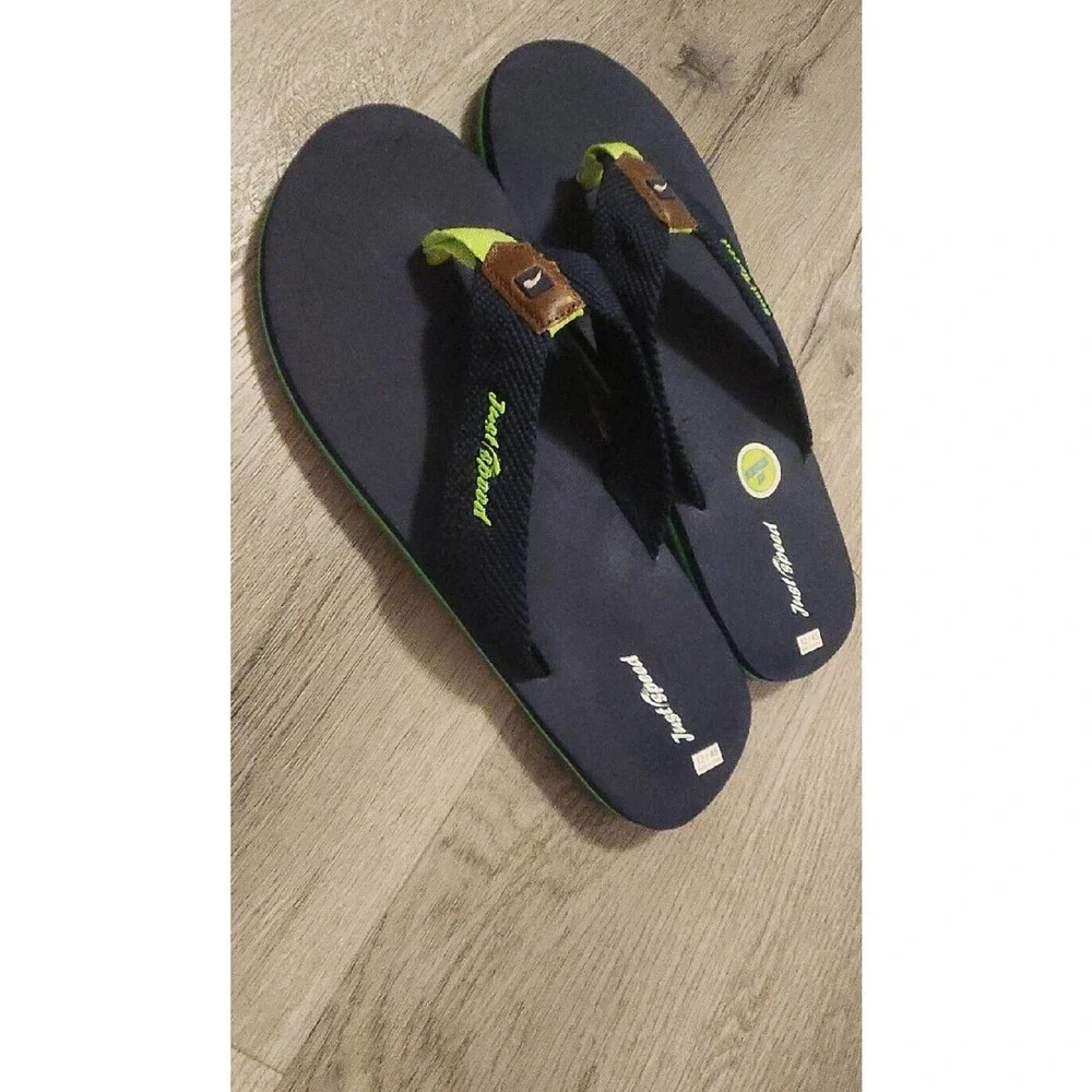 Just Speed Mens‎ Flip Flop Sandals Blue Slip On 12